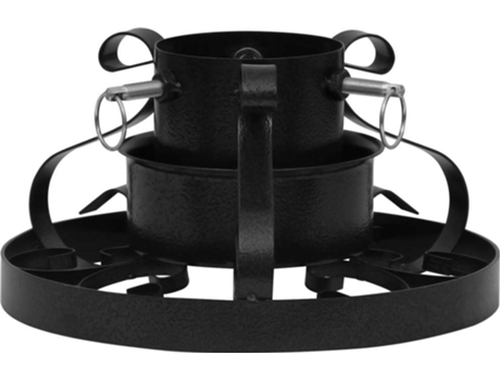 vidaXL Soporte para árbol de Navidad negro 29x29x15,5 cm