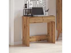 Escritorio de madera de ingeniería roble artisian 80x40x75 cm