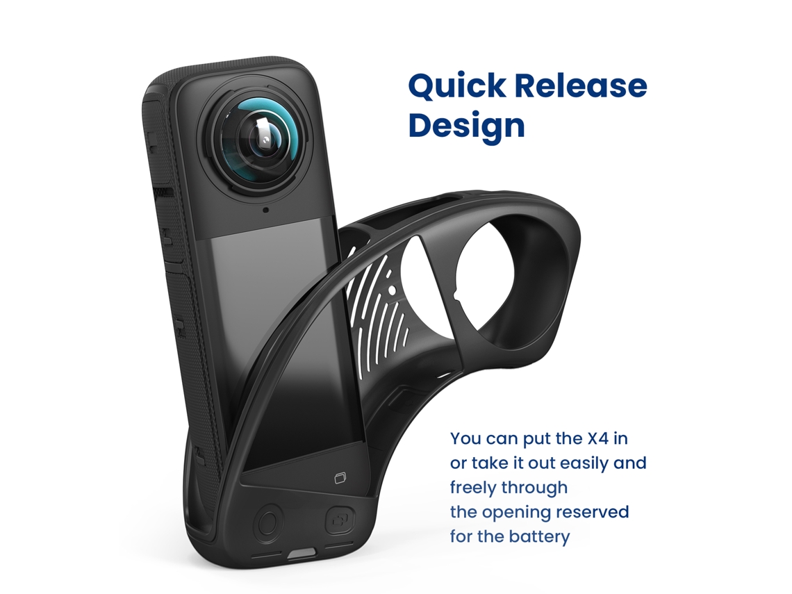 Cubierta Protectora De Silicona Para Insta360 X4, Funda Anti-golpes Y Resistente Para Cámara Insta360 X4