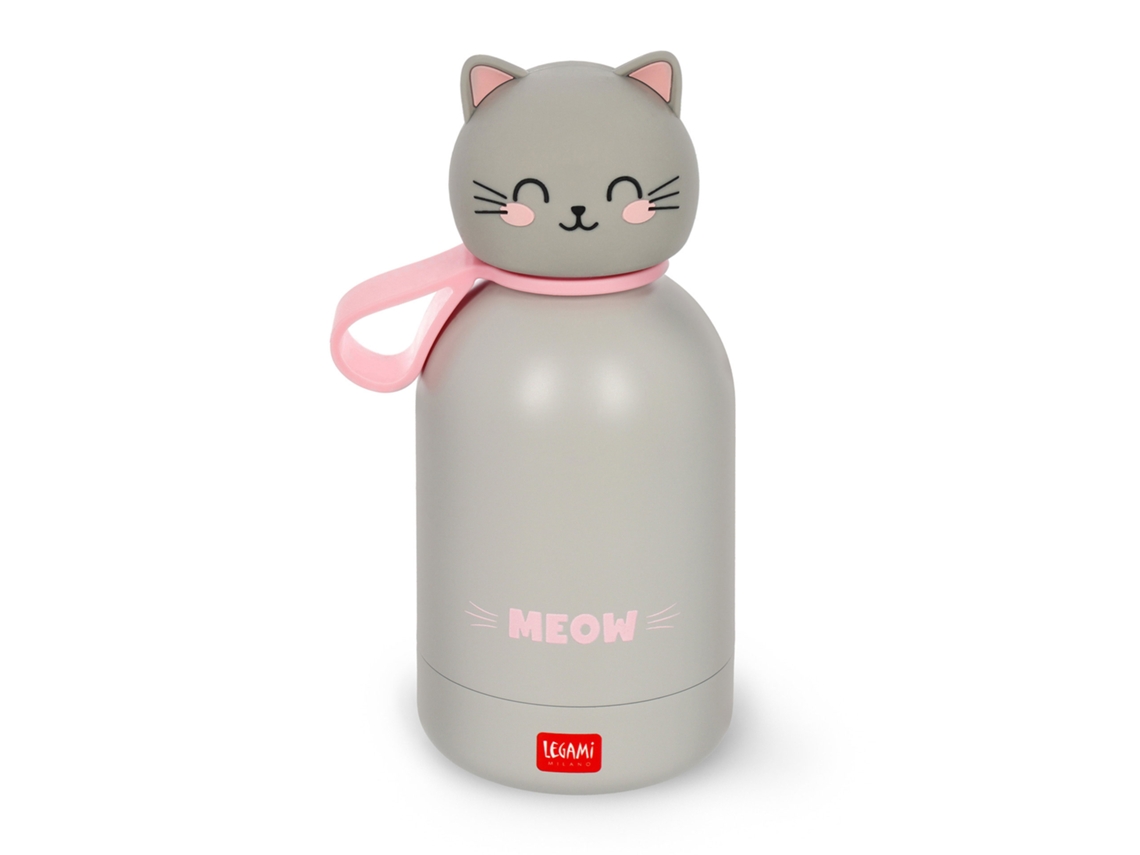 Botella térmica LEGAMI Hotcold Bff de 310 ml con diseño de gatito "miau" Kssb0003