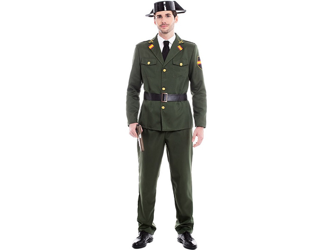 Disfraz de Hombre PARTILANDIA guardia civil verde (Tam.: M)