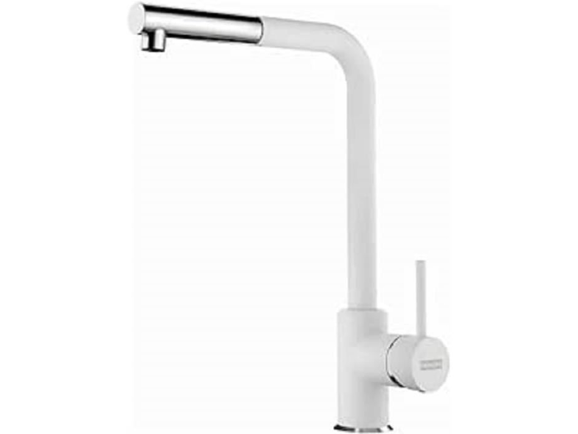 115.0668.382 Grifo de cocina Sirius L con salida lateral, cromo blanco polar Franke