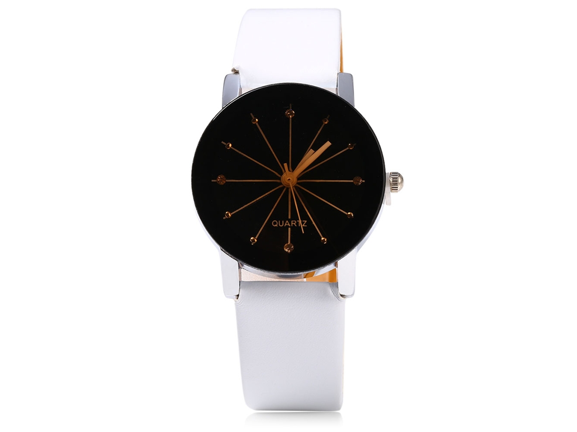 Reloj De Pulsera Unisex Zhoulianfa Con Correa De Pu Y Movimiento De Cuarzo (blanco, Para Mujer)