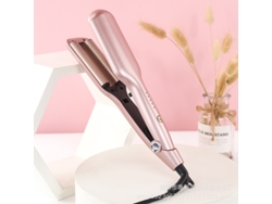 Rizador Eléctrico Portátil Forma Ovo Plateado Onda Grande Mini Peluquería Artefacto Mágico Rosa