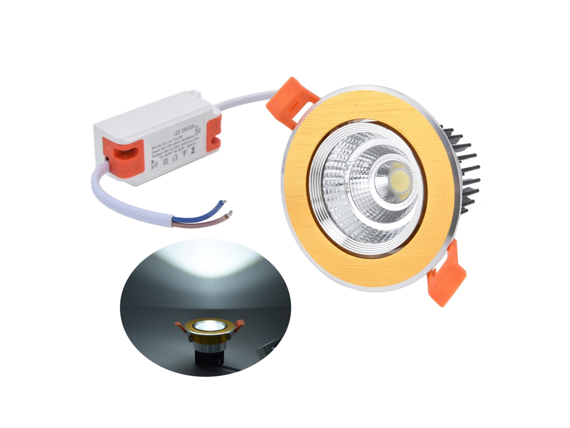 Luces LED empotrables 2026 de 7 W, luz suave, ahorro de energía, seguras, estables, fácil instalación y amplia aplicación.