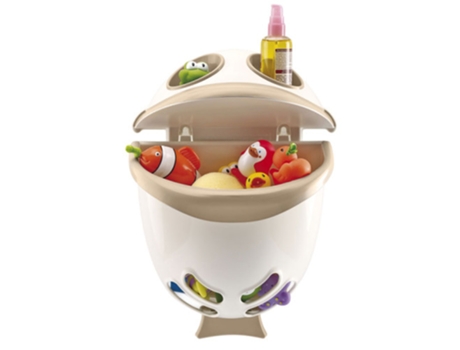 Caja de juguetes para bañera Off White Bubble Fish THERMOBABY