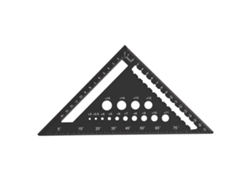 Régua Triangular De 7 Polegadas Rafter Square De Alumínio De 90 Graus Ferramenta De Layout De Carpintaria