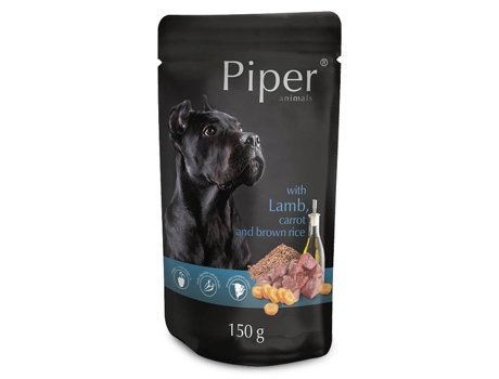 Paté para Perro PIPER (Sabor: Cordero, Zanahoria y Arroz Integral - Adulto - Cantidad: 500 g)