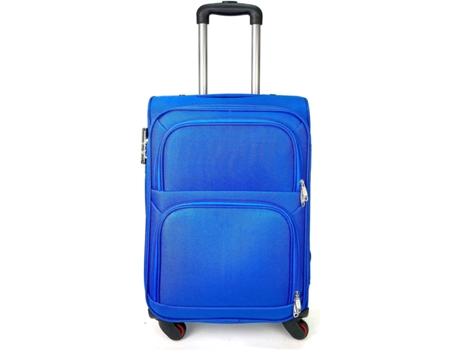 Maleta de Tela Trolley Equipaje de Mano Cabina Viaje avión 4 Ruedas 360º Giratorias aceptada por las aerolineas (Azul Electrico) COSHANO