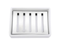 Jabonera De Acero Inoxidable 304 Con Recipiente De Cerámica Para Baño Y Cocina.