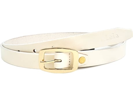 Cinturón LOIS 49609 Piel Vacuna Mujer (Blanco)