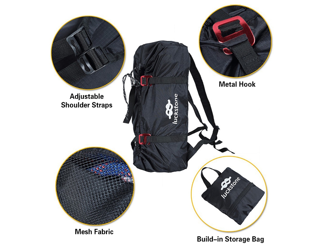 Mochila De Corda De Escalada Ao Ar Livre Plegável Impermeável Para Camping E Alpinismo