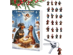 Calendario De Adviento De Navidad 2025 Para Perros - 24 Días - Colgantes Decorativos Para Adultos