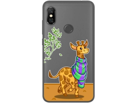 Carcasa Xiaomi Redmi Note 6 Pro TUMUNDOSMARTPHONE Jirafa Multicolor
