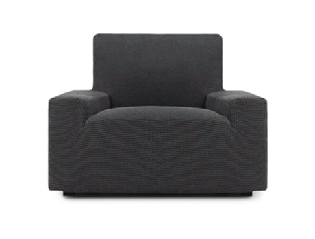 TIENDA EURASIA - Funda de Sofa Niagara, Poliéster y Algodón, Gris Oscuro, 1 Plaza