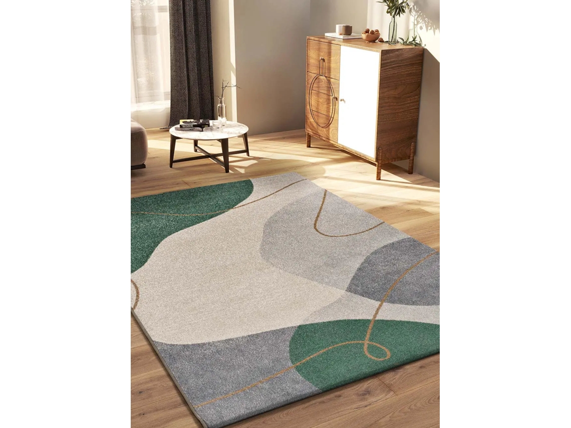 Alfombra Interior Abstracto - Atticgo - Edesa Verde / Beige 200x290 Cm