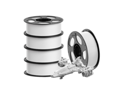 Filamento para impresora 3D, 1,75 mm de diámetro, PETG duradero, 5 kg, blanco, OEM