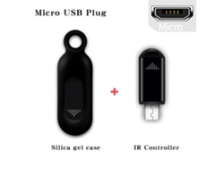 Controle remoto semi-fio para dispositivos como TVs Xiaomi, Samsung, ar-condicionado, etc., controlador inteligente USB-C infravermelho.