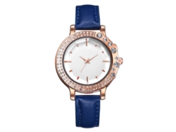 Reloj De Pulsera De Moda Para Mujer Xr3370 Con Correa Clásica Y Diamantes (azul)
