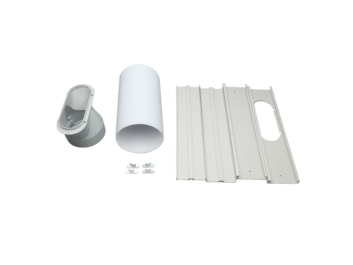 Kit De Sellado De Ventanas Para Unidad De Aire Acondicionado Portátil Con Manguera Ajustable De 5 Pulgadas (48,8 Pulgadas)