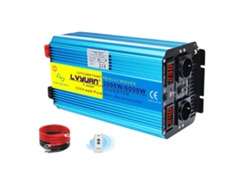 Inversor de potencia, onda sinusoidal pura, mando a distancia, 6000 W, 24 V, 2 UE