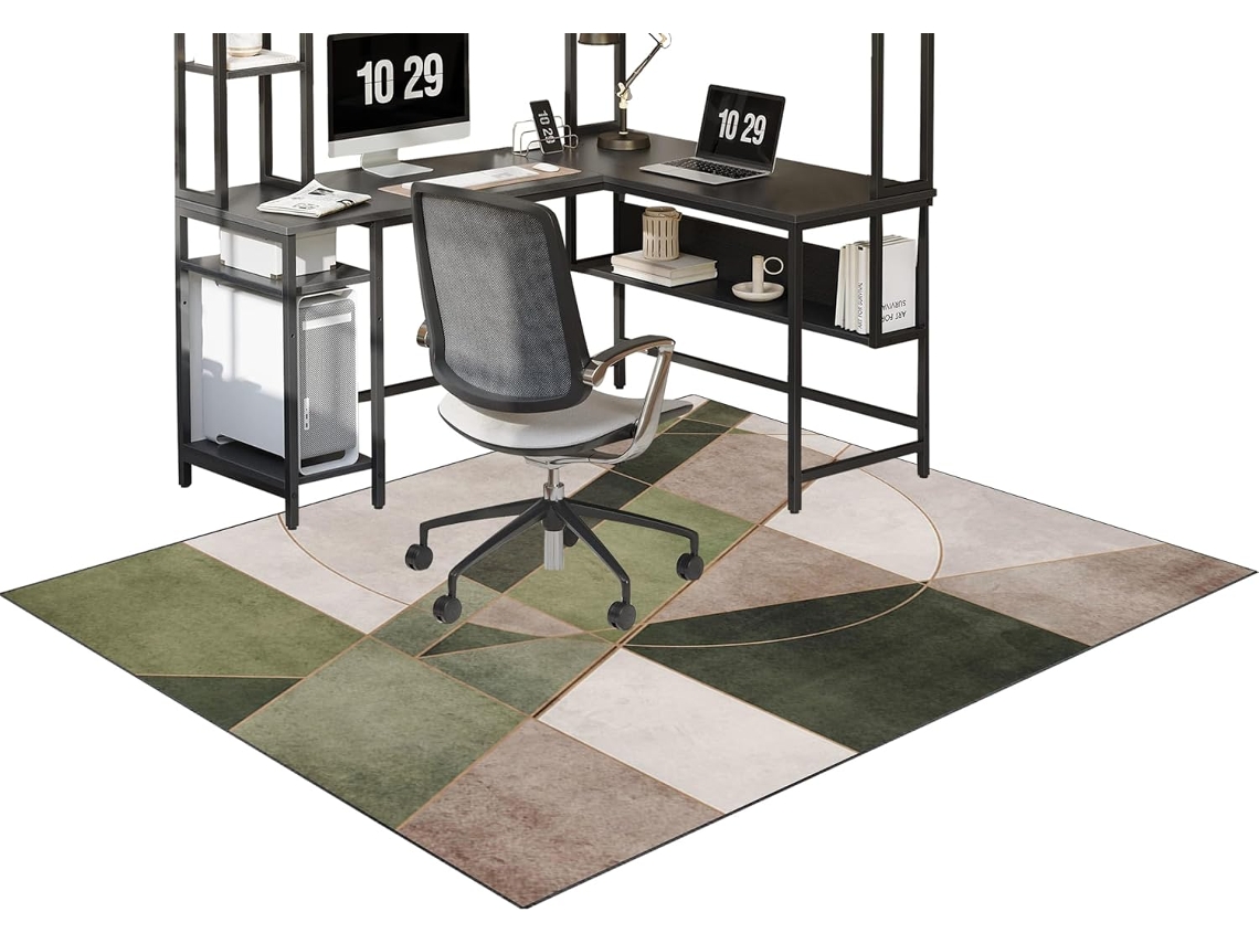 Alfombrilla antideslizante para silla de oficina, 70 x 100 cm, Xunzheng