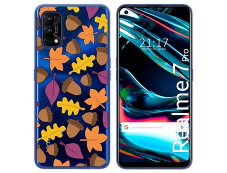 Carcasa Realme 7 Pro TUMUNDOSMARTPHONE Dibujos Transparente Multicolor