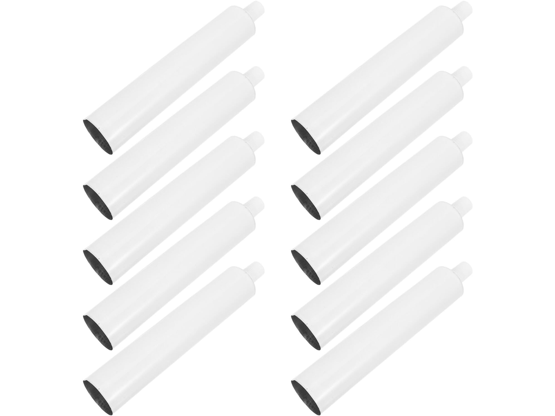 Juego De 10 Tubos De Pintura De Aluminio Vacíos, Recargables Y Con Tapa De Rosca Para Gouache.