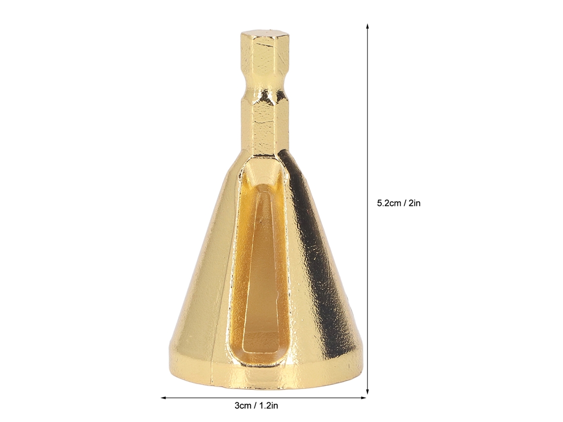 2026 Store-2pcs Herramienta De Desbaste Y Chanfro Externo Con Mango Hexagonal De Liberación Rápida 3 Ranuras Dorado
