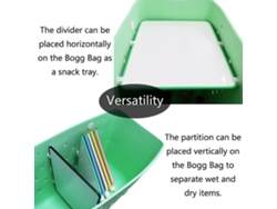 Bandeja divisoria para bolsas Bogg, accesorios para bolsas Bogg que ayudan con la organización, organizador de bolsas de playa de plástico