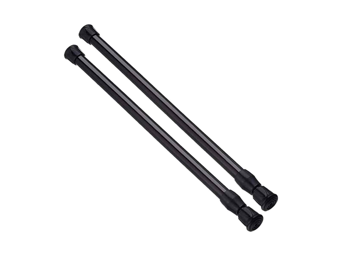 VVJIJILLY 2 Varões Extensíveis De Pressão Para Cortina Ou Armário, Branco, 40 71 Cm