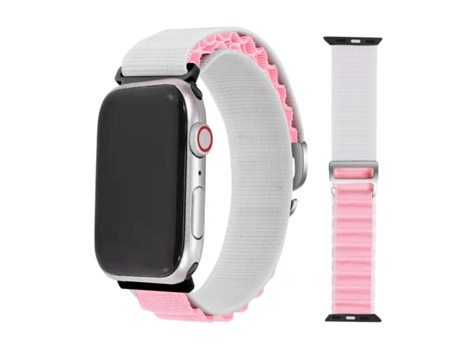 Correa Alpine G-Hook Ajustable Apple Watch Series 5 40Mm Blanco y Rosa