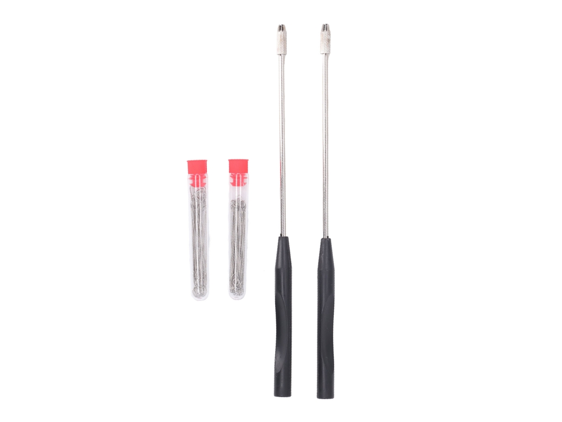 Kit de varillas de inoculación de 21 cm con revestimiento cromado ligero, reutilizable para uso en laboratorio.