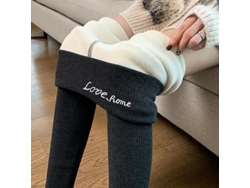 2026-leggings De Invierno Para Mujer De Cintura Alta Con Forro Caliente Espesor Opaque Elásticos Termicos Para Otoño Invierno
