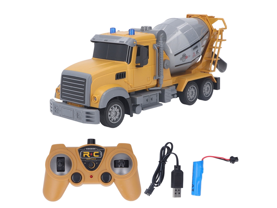 Camión Hormigonera De Juguete Con Control Remoto Rc, Vehículo De Construcción Para Niños