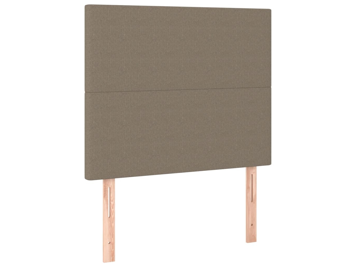 Maison Exclusive - Cabecero De Cama Gris Topo 80x5x118/128 Cm Tela