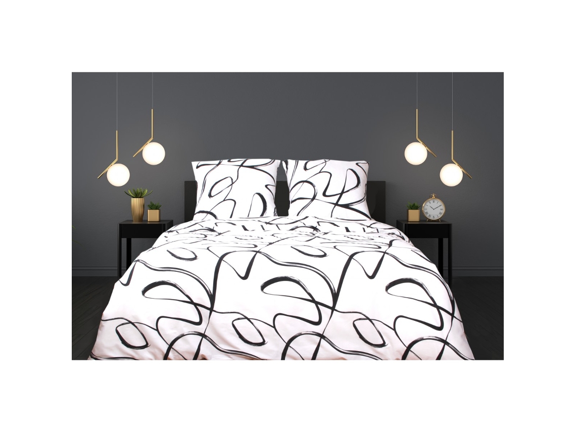 Juego de Funda Nórdica BLANC AVENUE  (200 x 200 cm - 100% Algodón - Blanco)