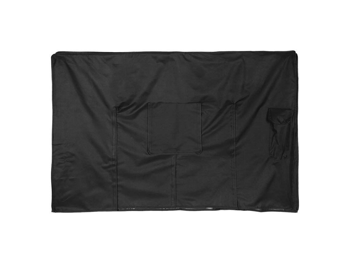 Capa protetora externa para TV Baoj-202655 de 5 polegadas, resistente a poeira e intempéries, com controle remoto incluso.