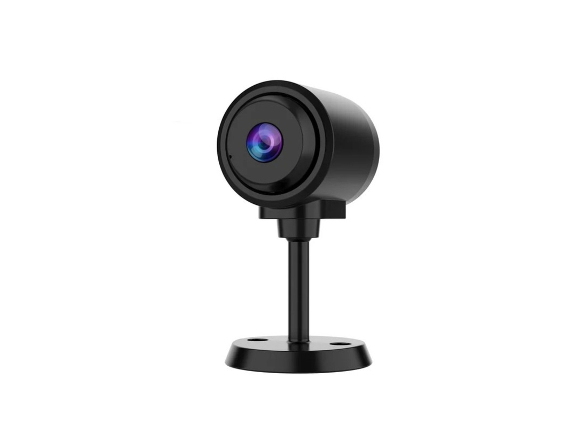 Minicámara Bestvite con WiFi de 2,4 GHz, visión nocturna por infrarrojos y monitor para bebés (negra)