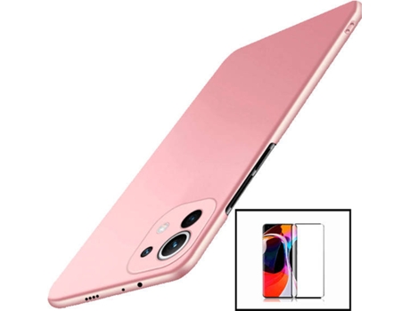 Kit Carcasa y Protector Xiaomi Mi 11 Pro PHONECARE SlimShield Rosa