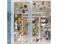 2026-adhesivos De Pared Para Halloween Linjou, Pegatinas De Murciélagos Removibles Decoración (30x20cm, 9pcs)
