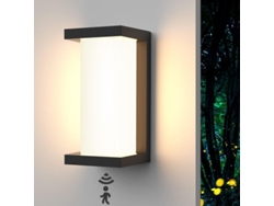 Luz De Parede Exterior 18w Com Sensor De Movimento Impermeável Ip66 Para Decoração De Jardim