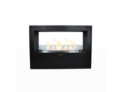 Chimenea de bioetanol Giotto S Negra 100x30x70 Para uso interior/exterior