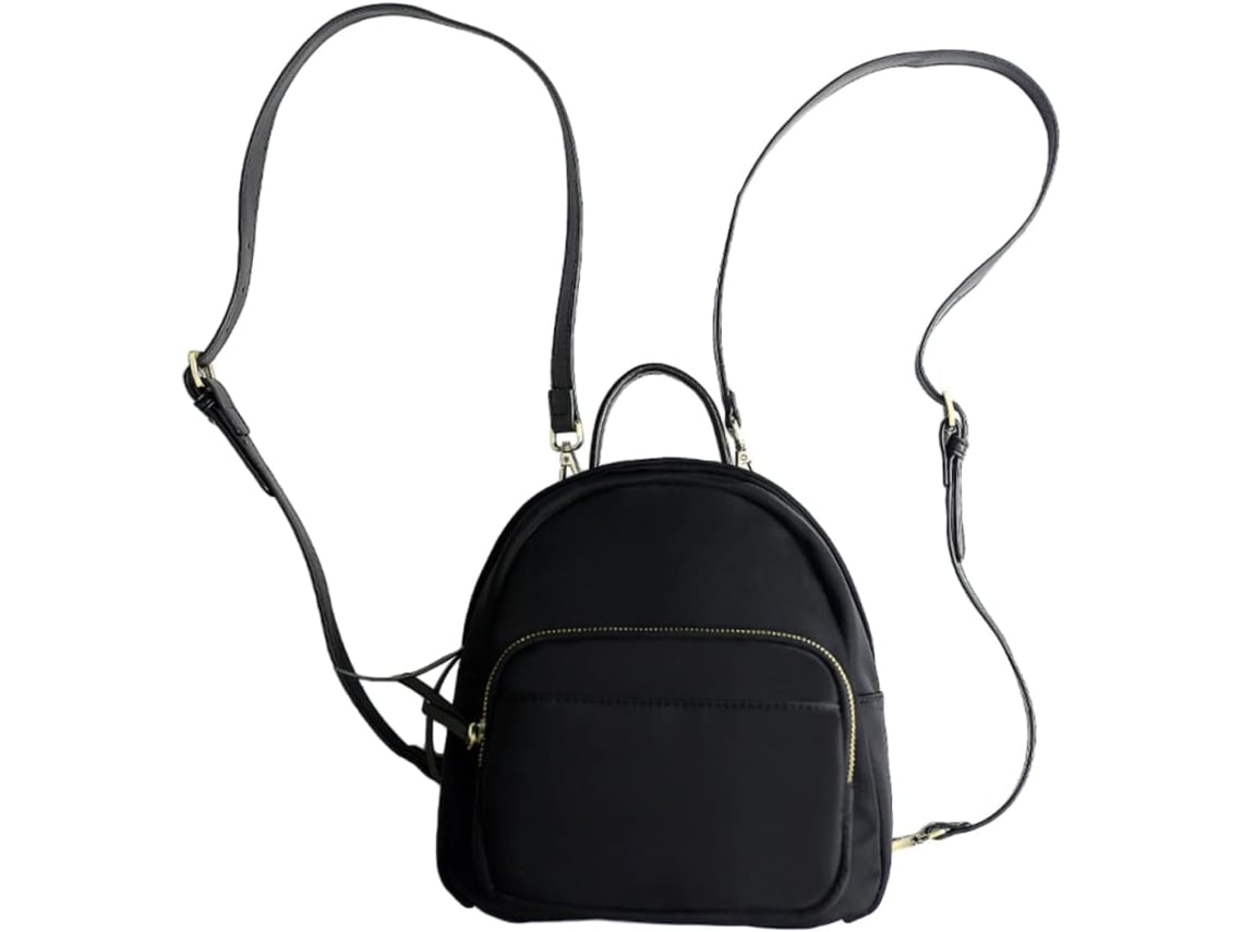 Bolso De Mano Negro Para Mujer Nuobesty Con Correa De Hombro Extraíble, Mini Mochila Versátil Para Llaves Y Tarjetas.