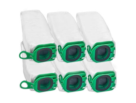 Bolsas de aspiradora de 6 piezas para bolsa de polvo de repuesto Vorwerk para aspiradora Fp100 Vb100