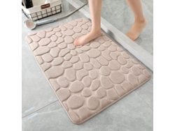 2026-almohadilla De Baño De Espuma De Memoria Cobblestone Absorbente Super (khaki)