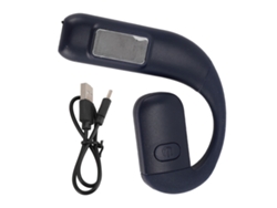 Fone De Ouvido Bluetooth 5.5 Mono Com Cancelamento De Ruído Microfone Rotativo Bateria Display Para Esportes Ao Ar Livre Azul