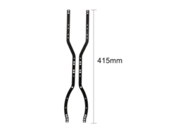 Railes De Chasis De Fibra De Carbono Para Axial Scx10 I Scx10 Ii Camión Rc Crawler