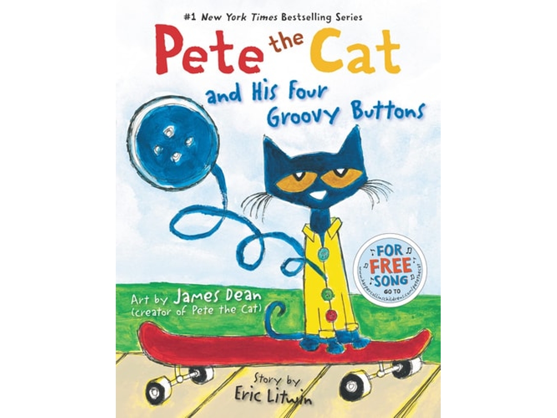 Libro Pete The Cat And His Four Groovy Buttons de Eric Litwin (Inglés)