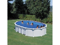 Piscina de Acero GRE Blanca (730x375x132 cm)